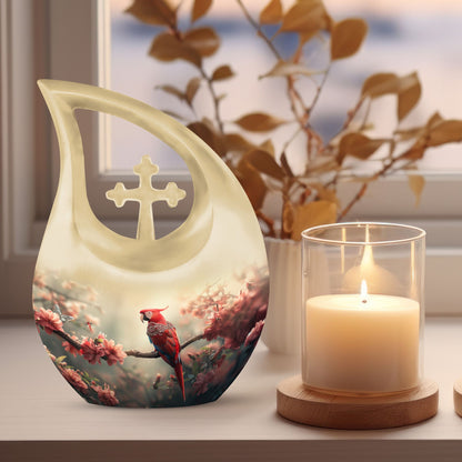 Floral Scarlet Urn