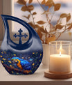 10 Inch Mystic Feather Glow Large Urn, 