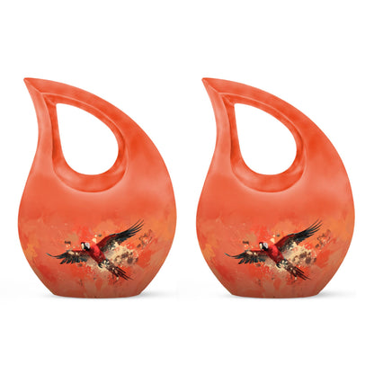 10 Inch Crimson Flight Urn