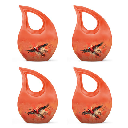 10 Inch Crimson Flight Urn