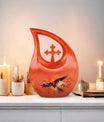 10 Inch Crimson Flight Urn