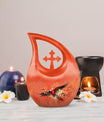 10 Inch Crimson Flight Urn