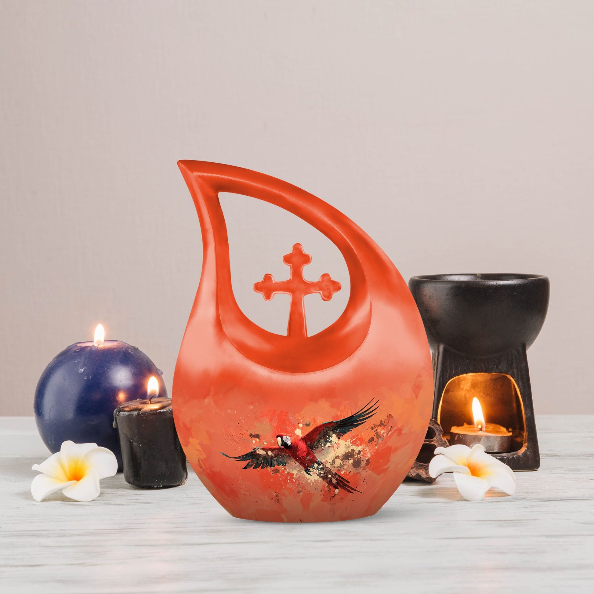 10 Inch Crimson Flight Urn