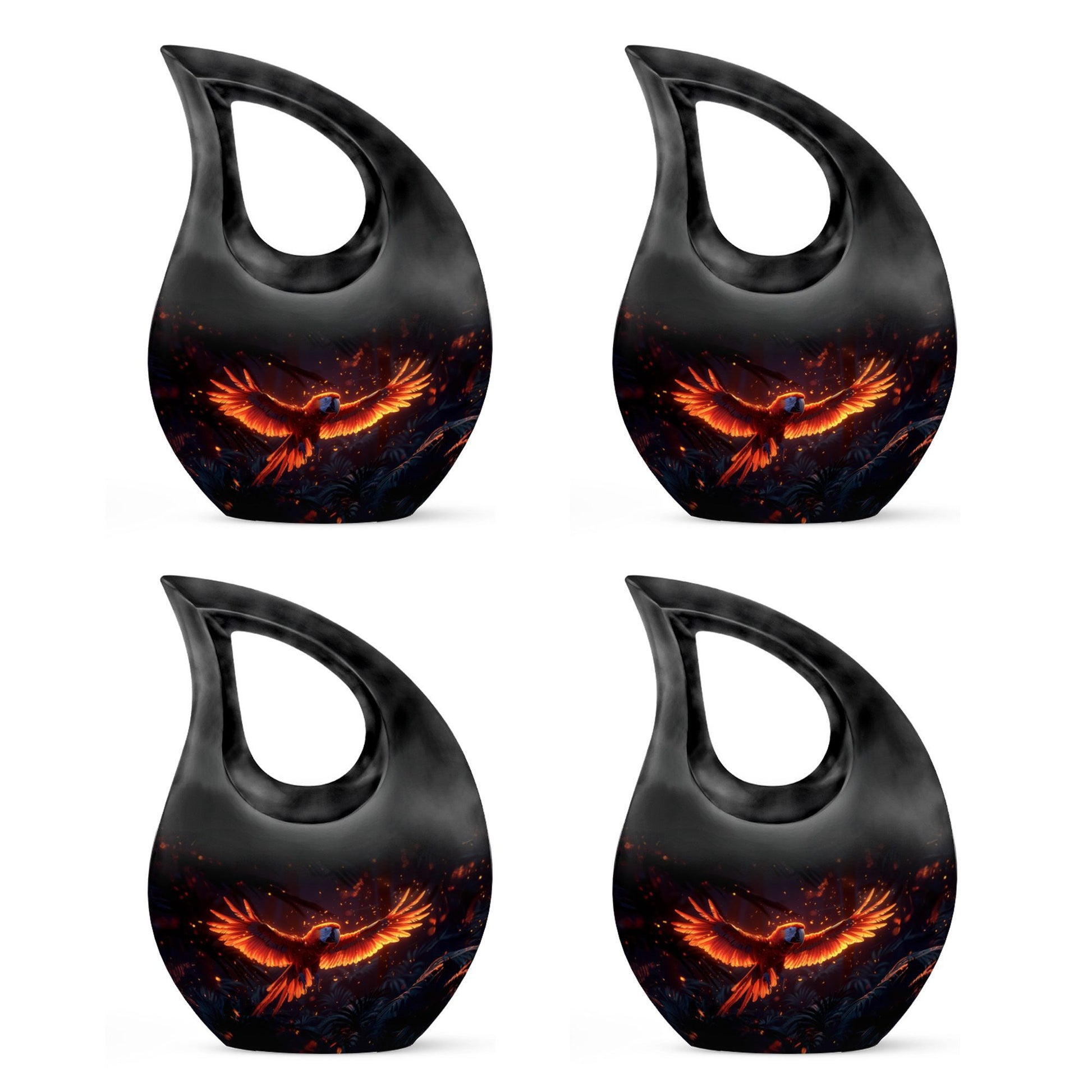Large Ignited Wings Urn 
