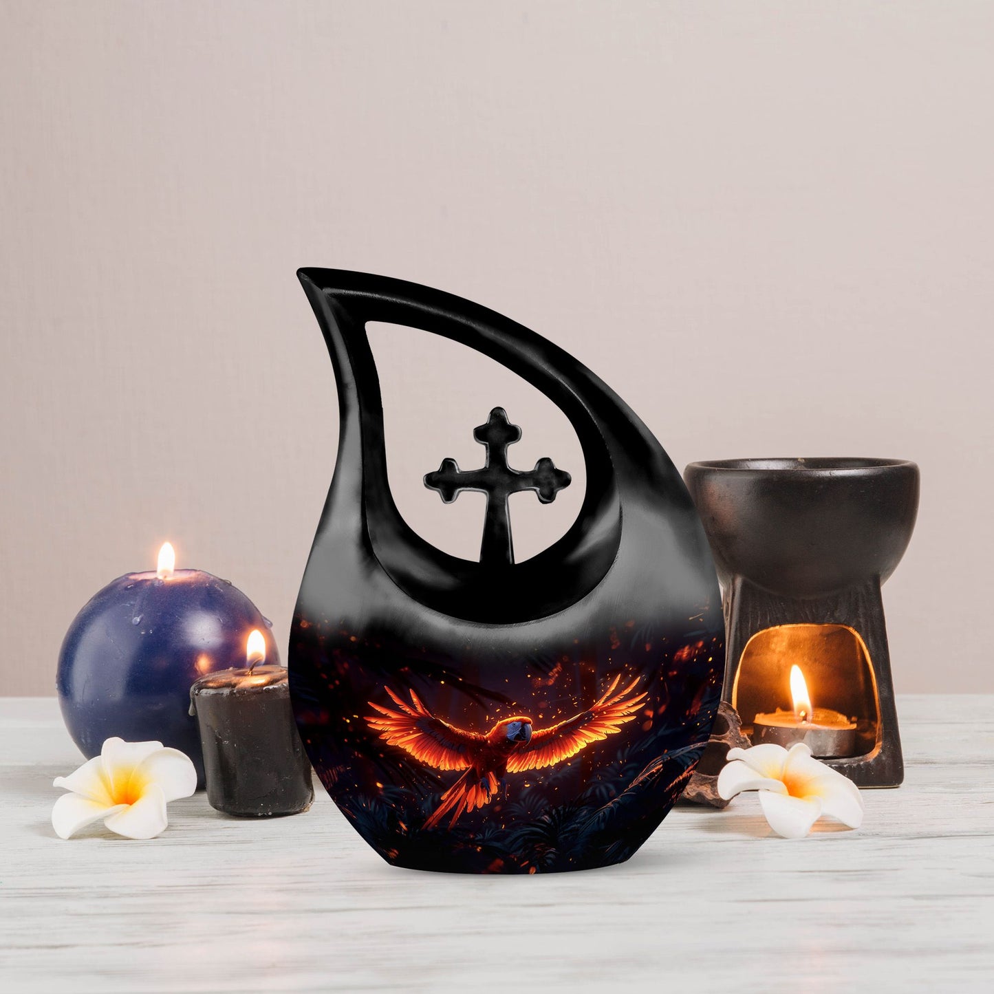 Large Ignited Wings Urn 