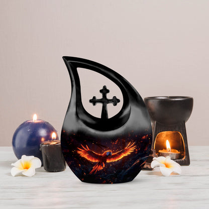 Large Ignited Wings Urn 