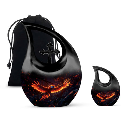 Large Ignited Wings Urn 