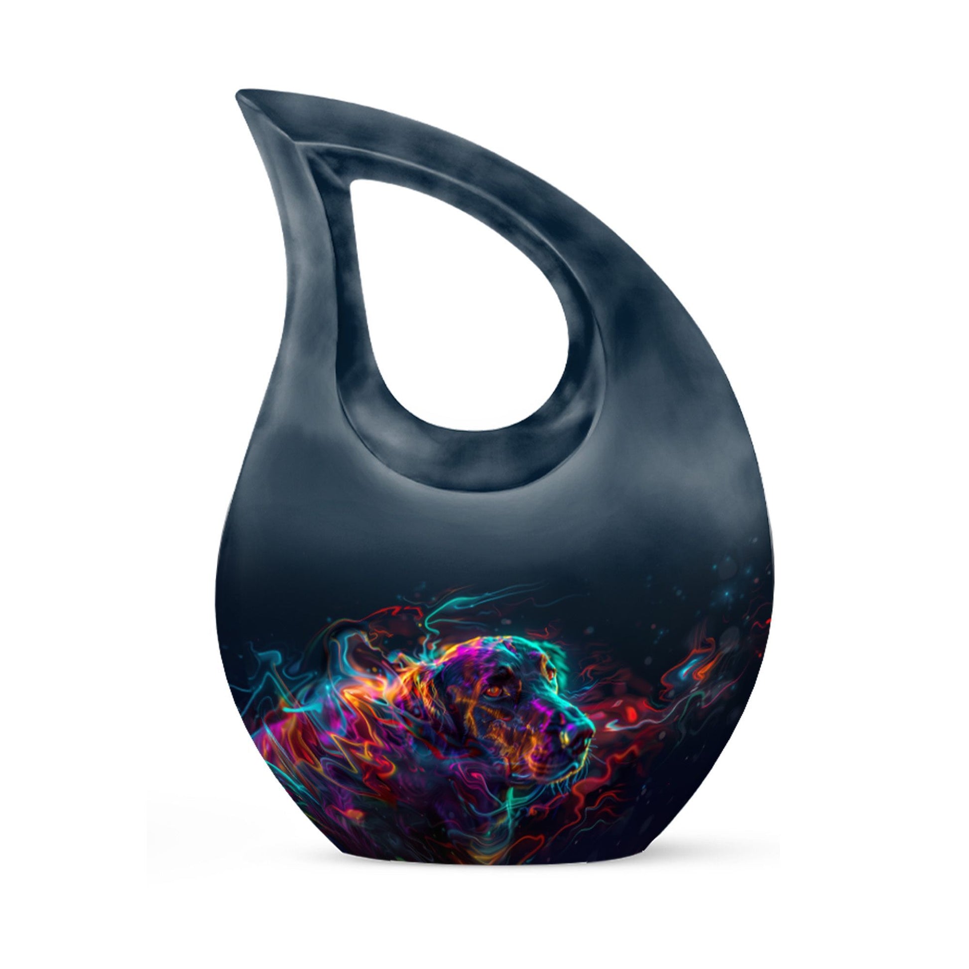 Dog Aura Cross Drop Memorial Urn 