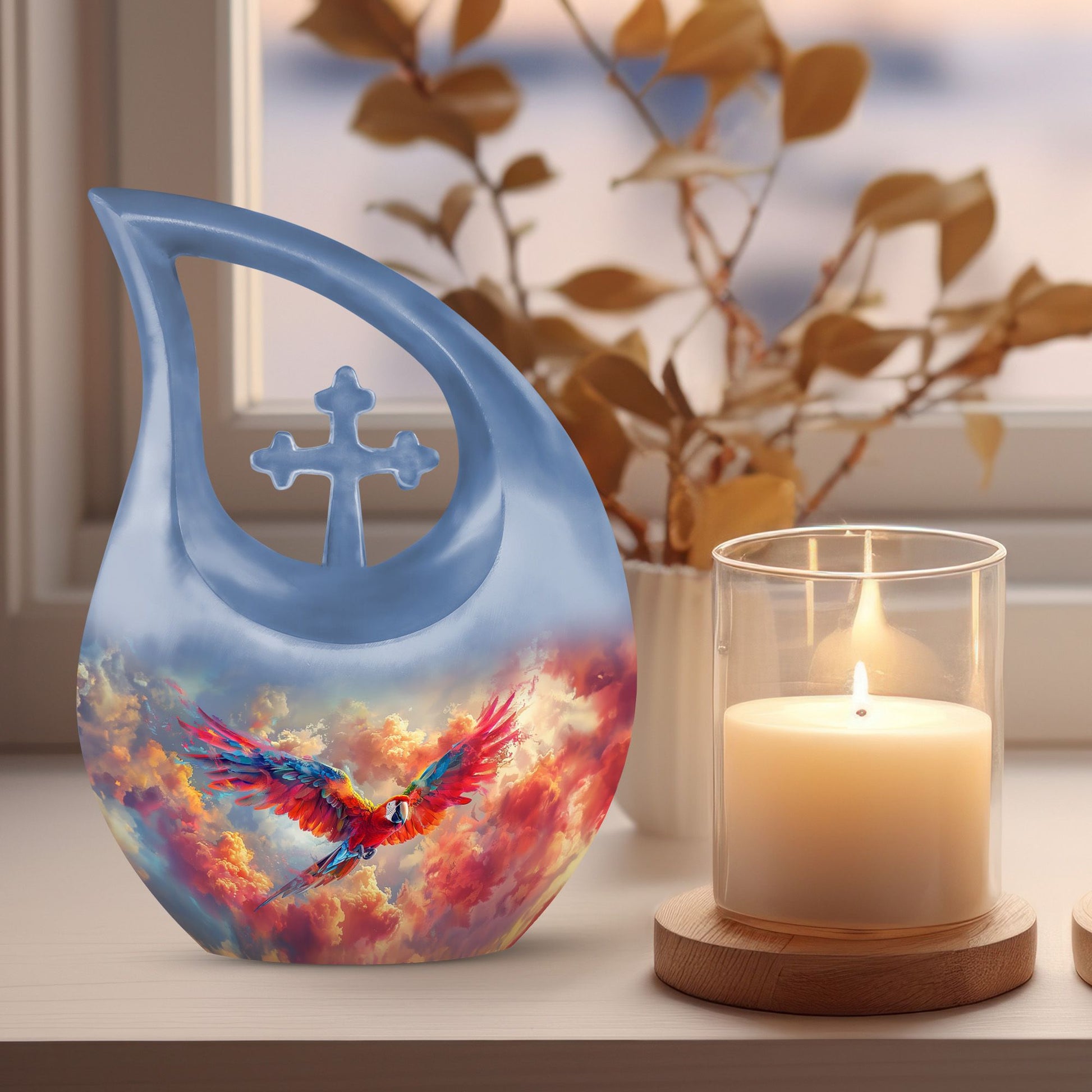 10 Inch Spectral Canine Aura Large Urn,