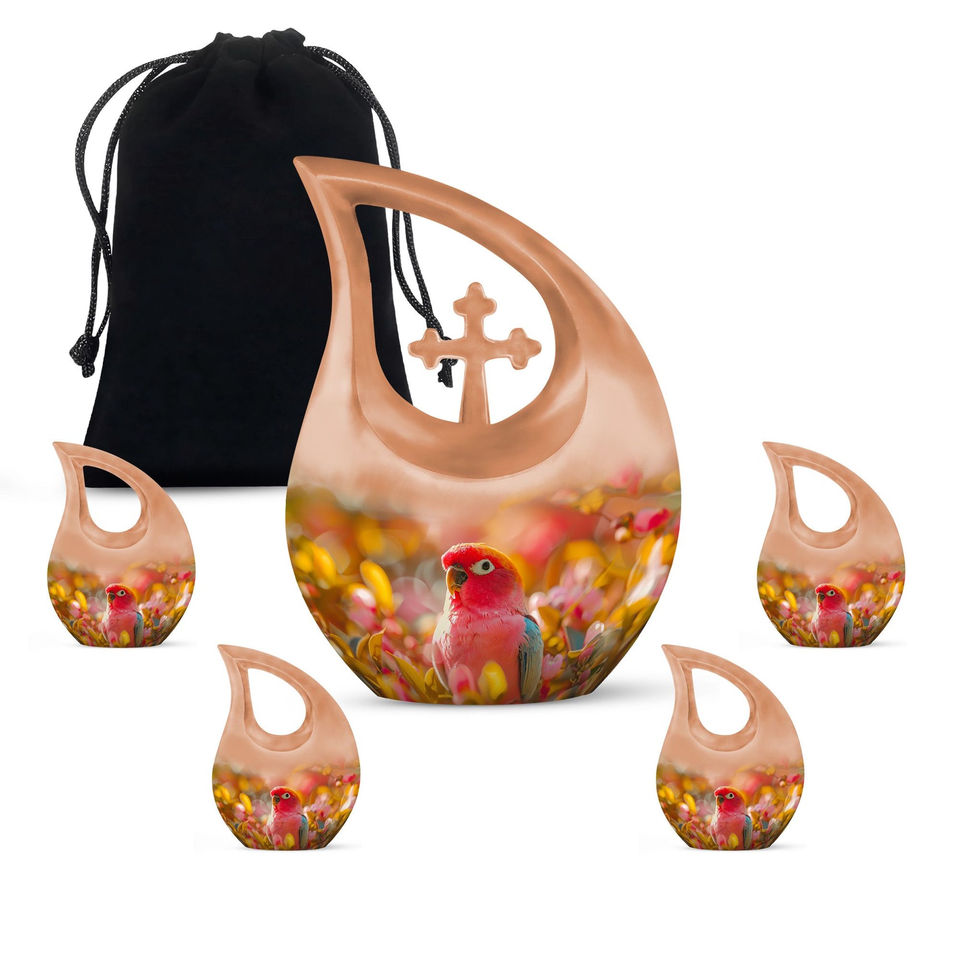 Vibrant Floral Dreams Urn,