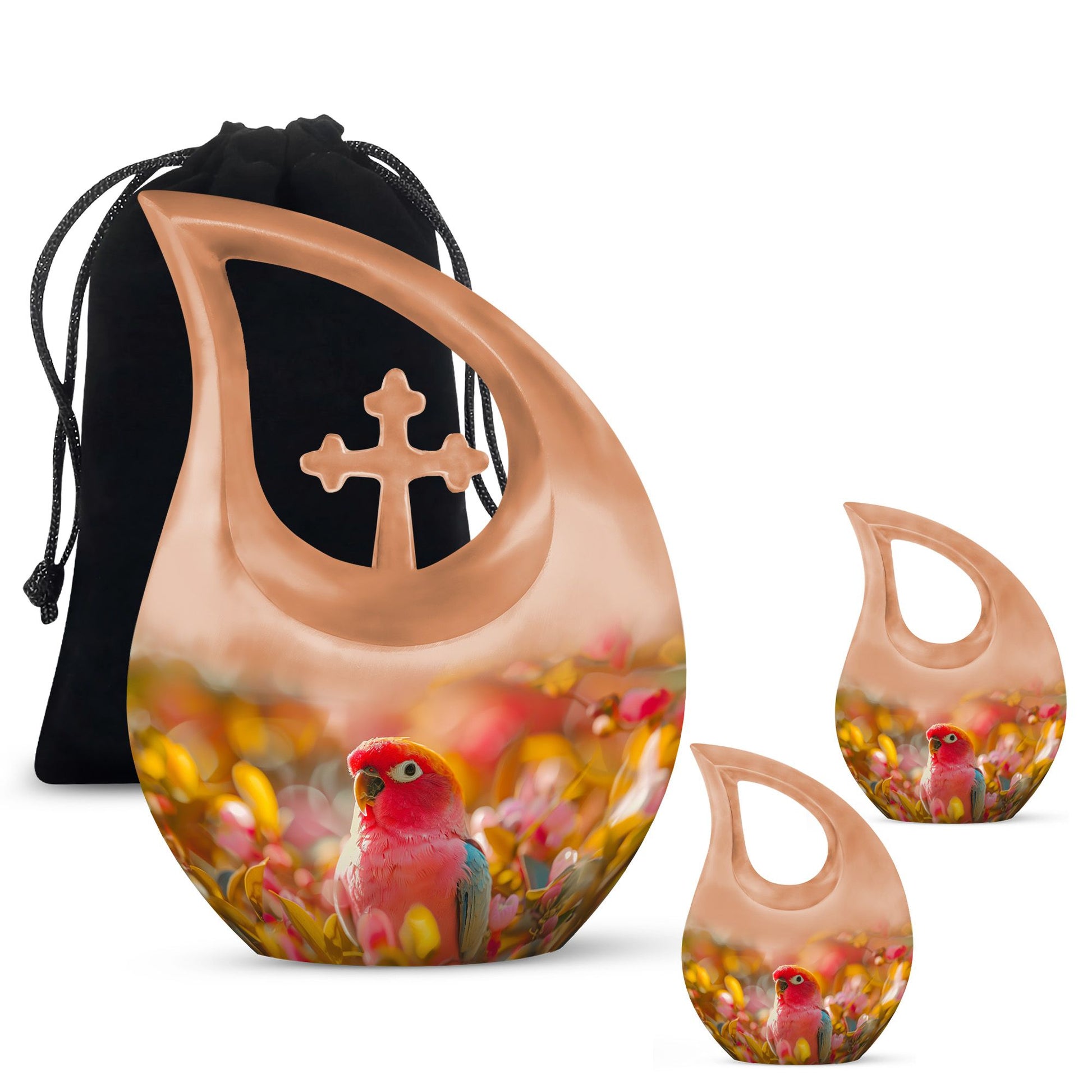 Vibrant Floral Dreams Urn,