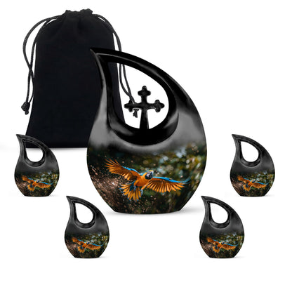 Full size 10-inch Mystic Avian Glow Urn