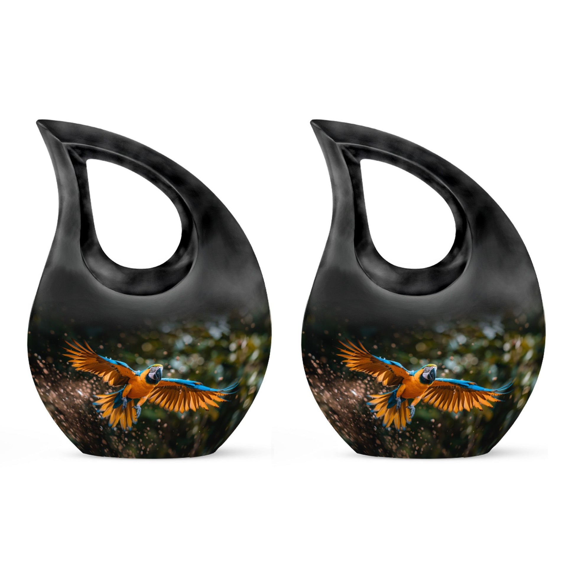 Full size 10-inch Mystic Avian Glow Urn