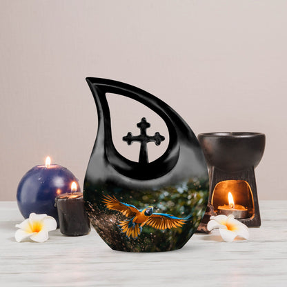 Full size 10-inch Mystic Avian Glow Urn