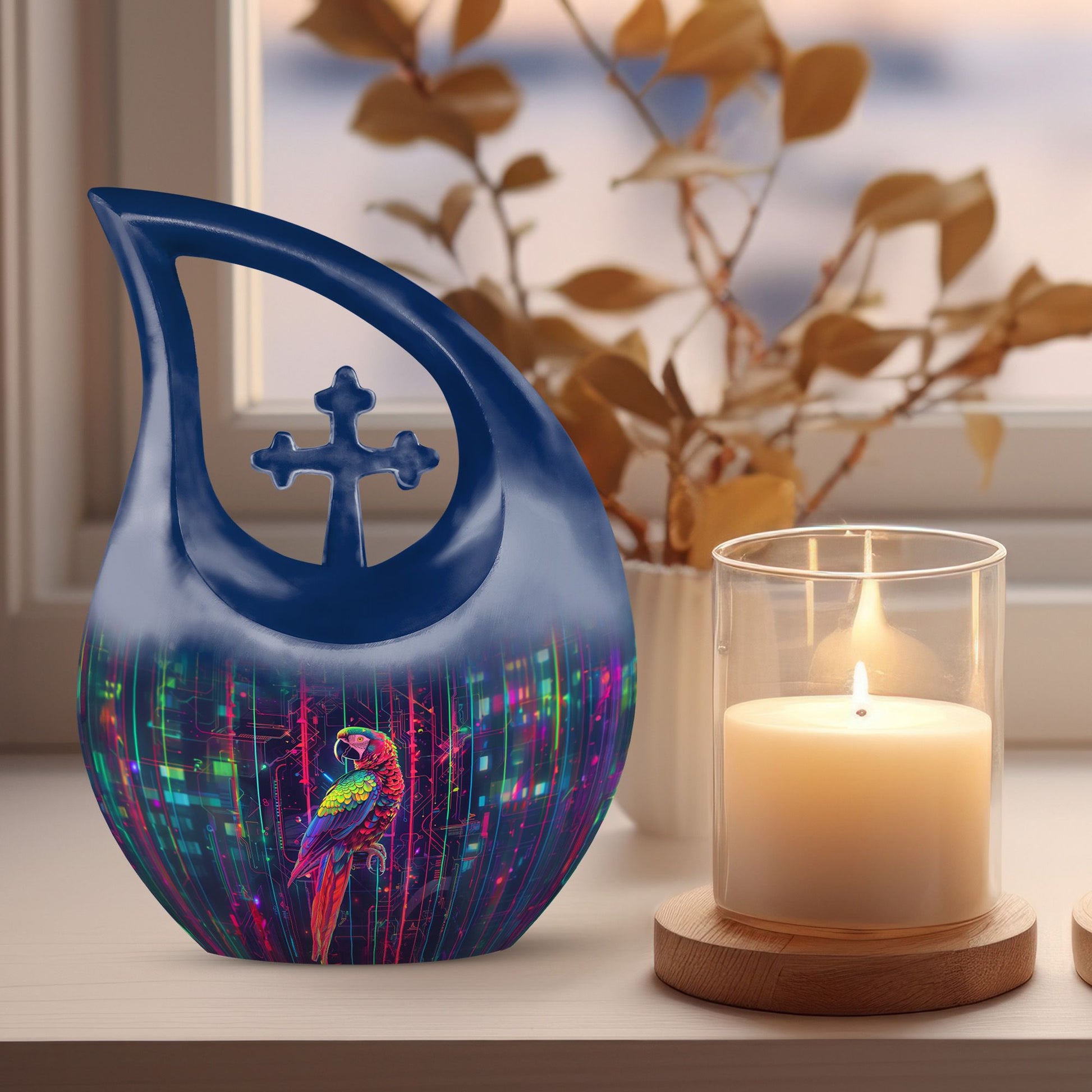 10 Inch, personalized Digital Aviary Urn