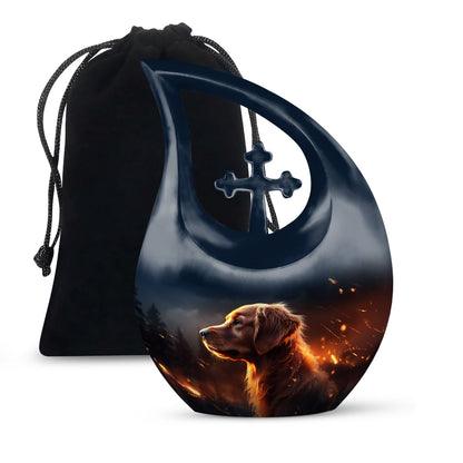 Cross drop design Ember Watcher Ashes Urn