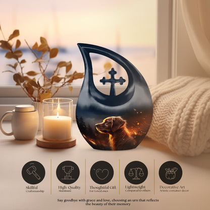 Cross drop design Ember Watcher Ashes Urn