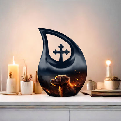 Cross drop design Ember Watcher Ashes Urn