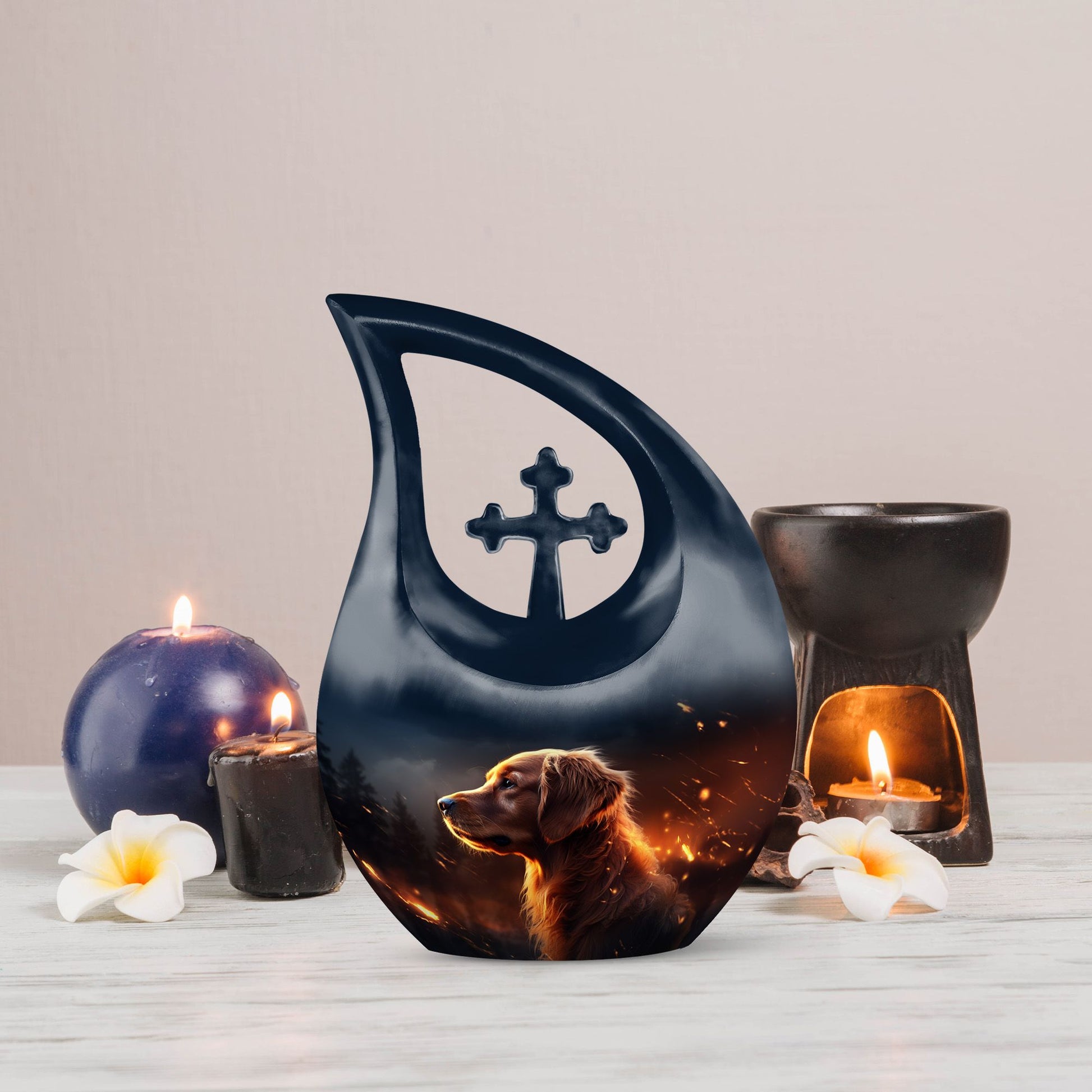 Cross drop design Ember Watcher Ashes Urn