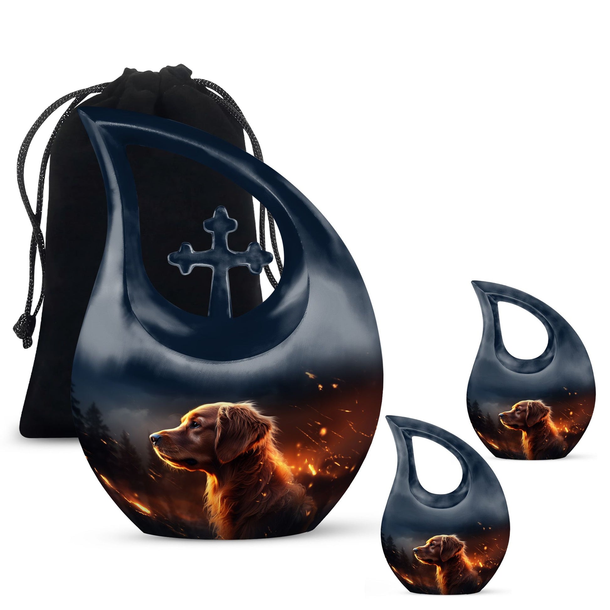 Cross drop design Ember Watcher Ashes Urn