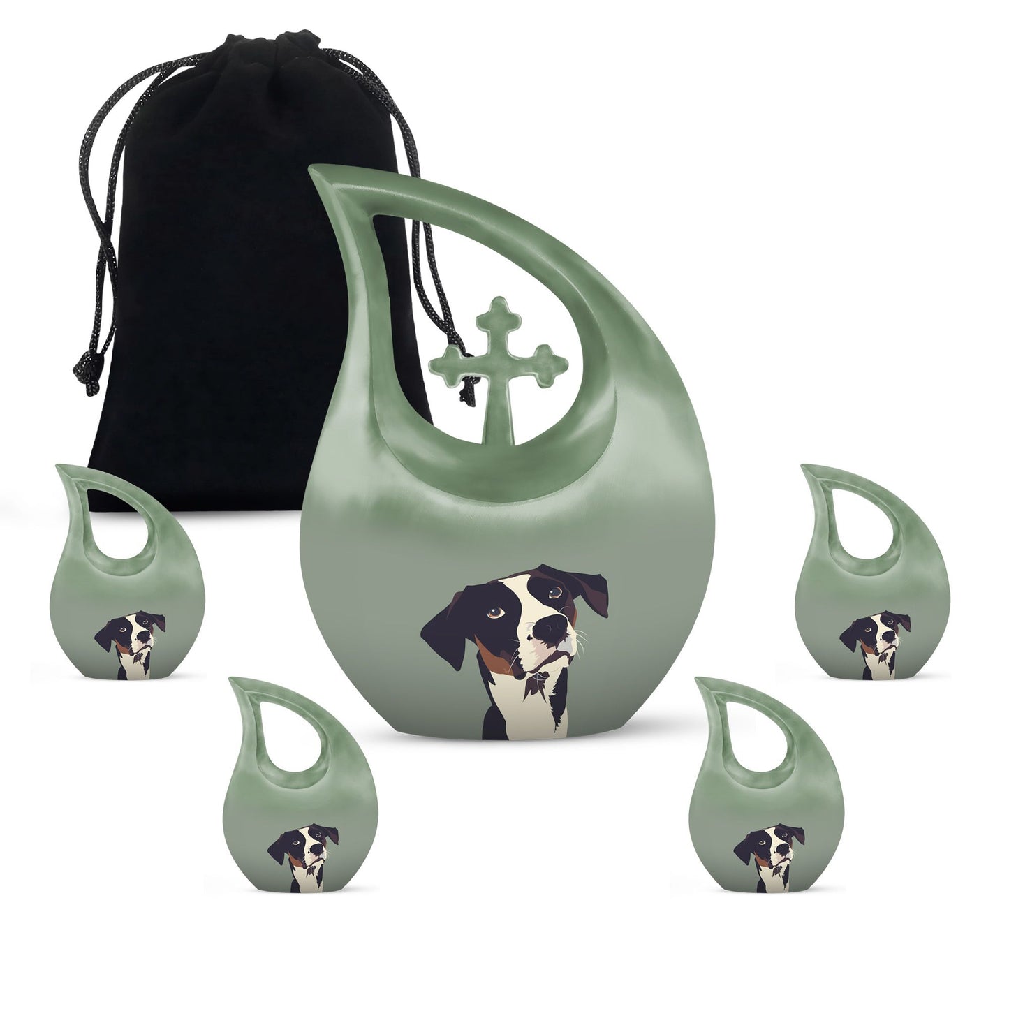 10-inch Canine Minimalism Urn 