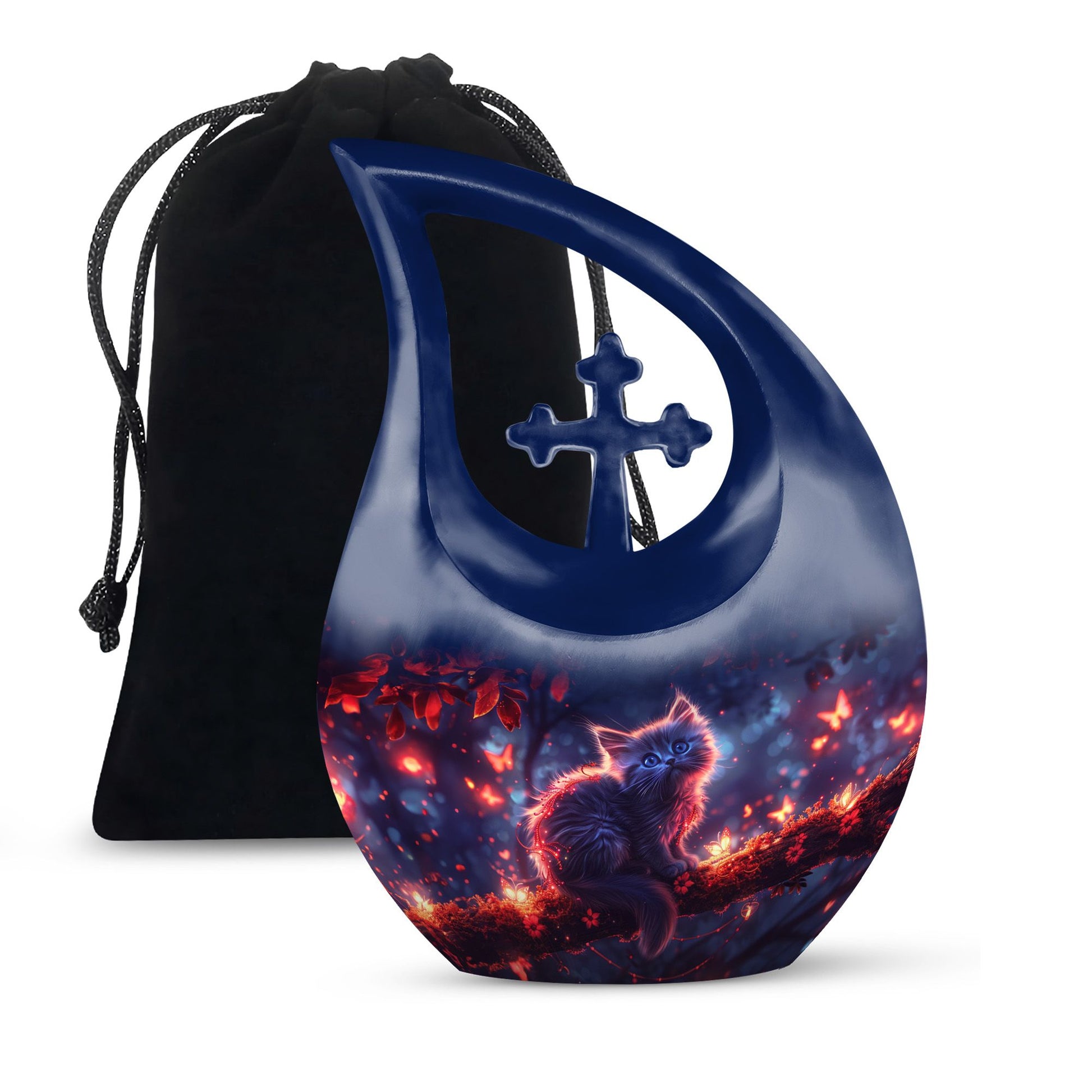 Mystic Nature 10 Inch Aluminium Urn