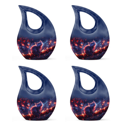 Mystic Nature 10 Inch Aluminium Urn