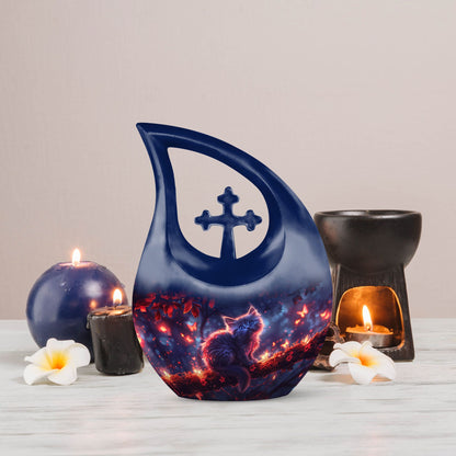 Mystic Nature 10 Inch Aluminium Urn