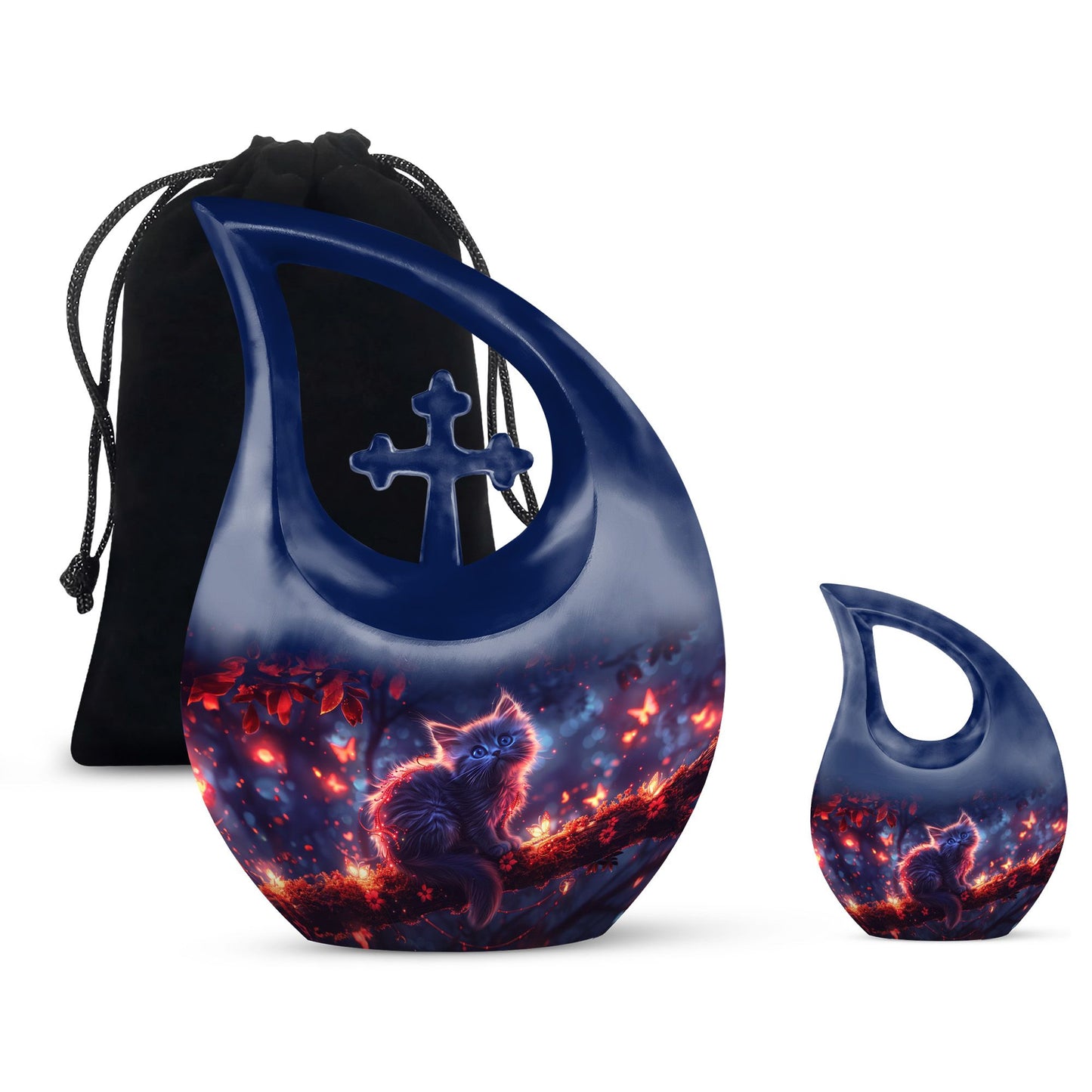 Mystic Nature 10 Inch Aluminium Urn