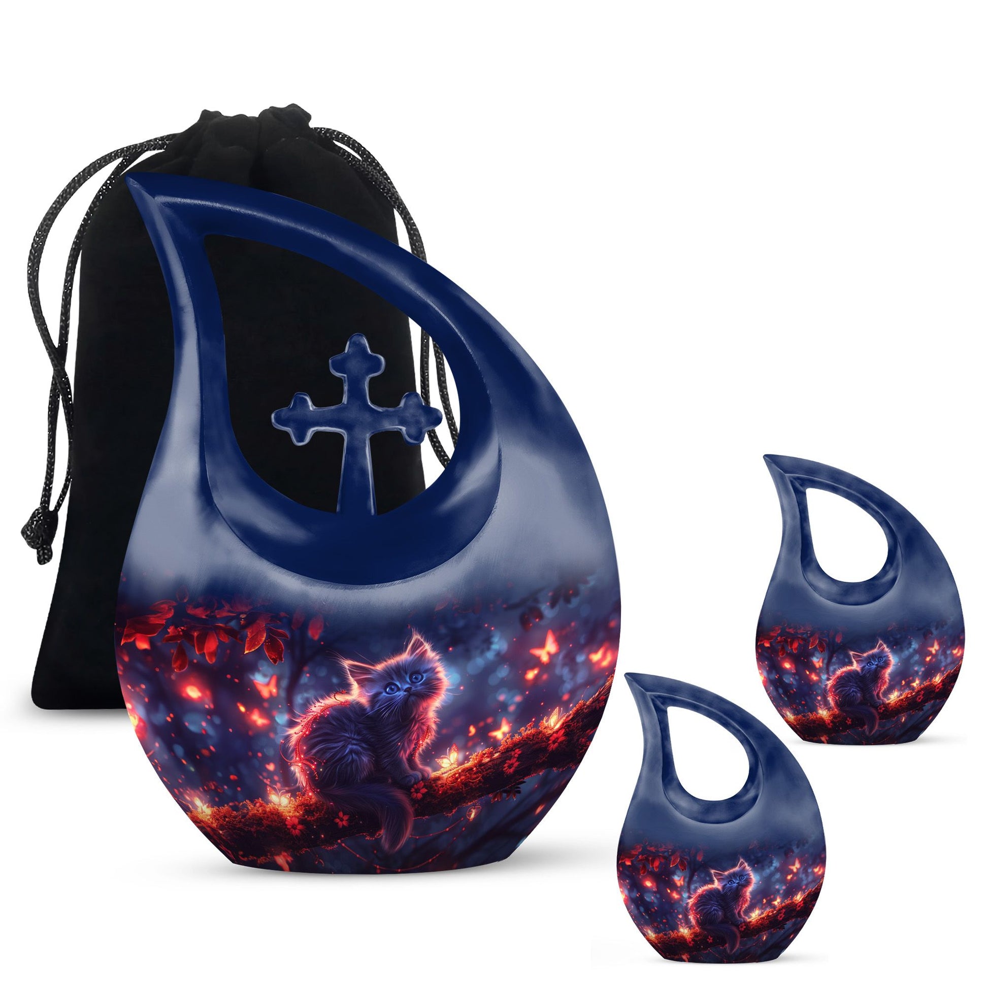 Mystic Nature 10 Inch Aluminium Urn