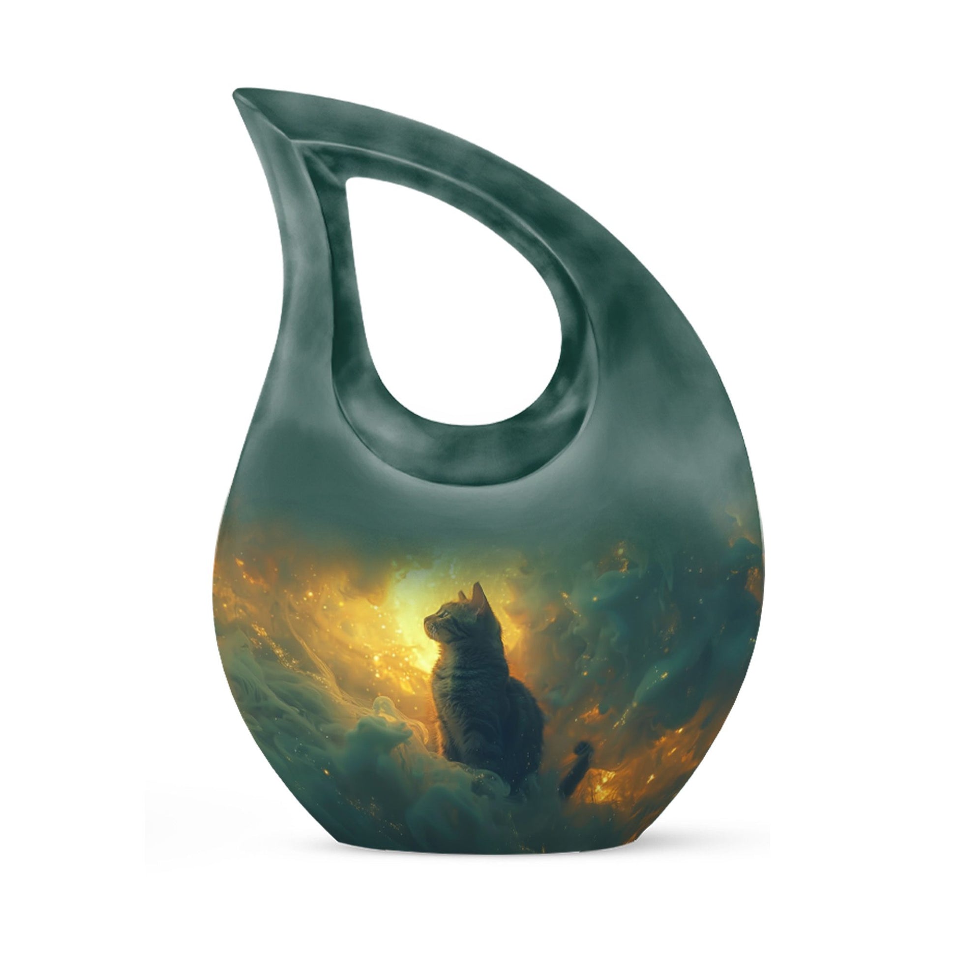 Large Whiskers Amidst Flames Urn
