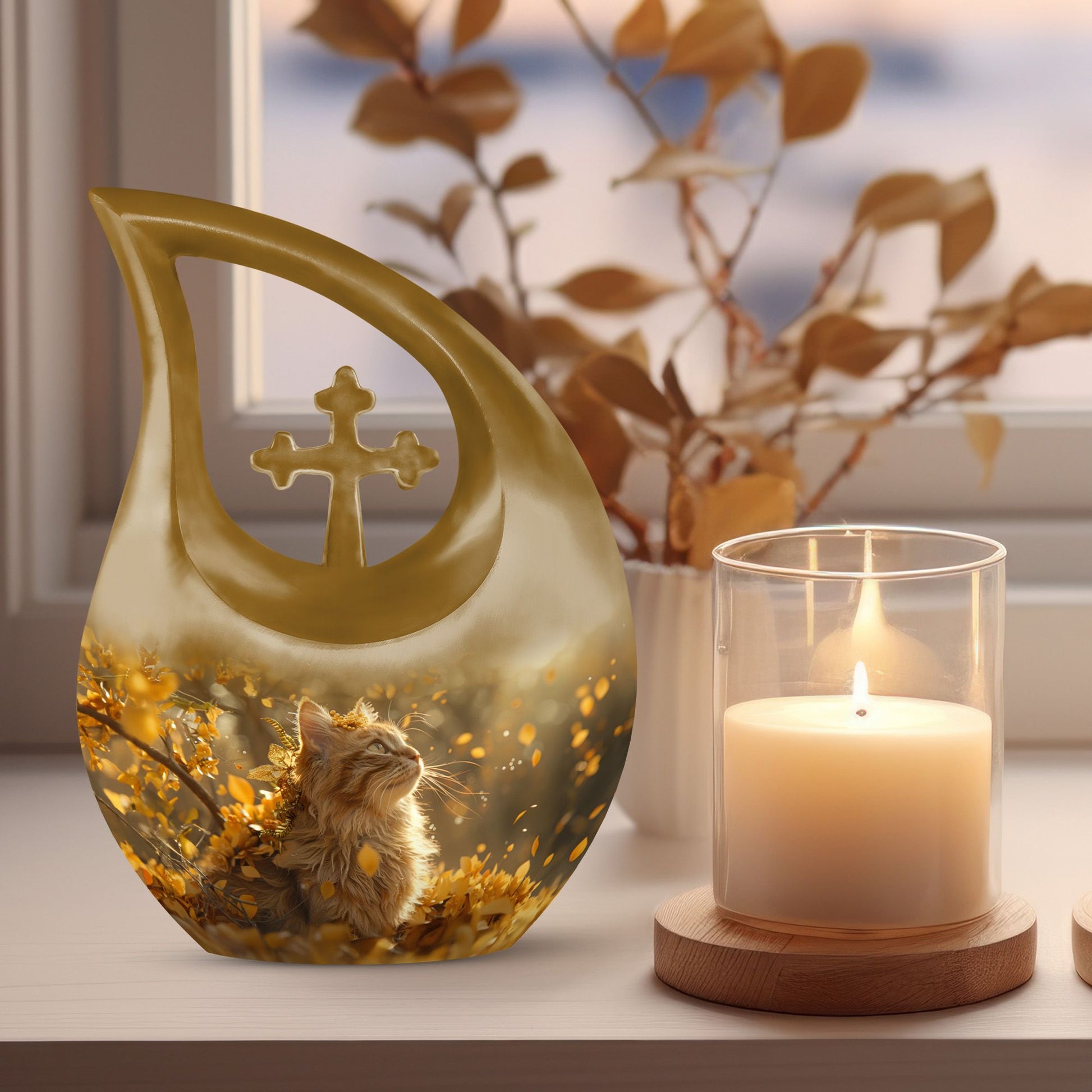 10-inch Regal Autumn Whispers Urn 