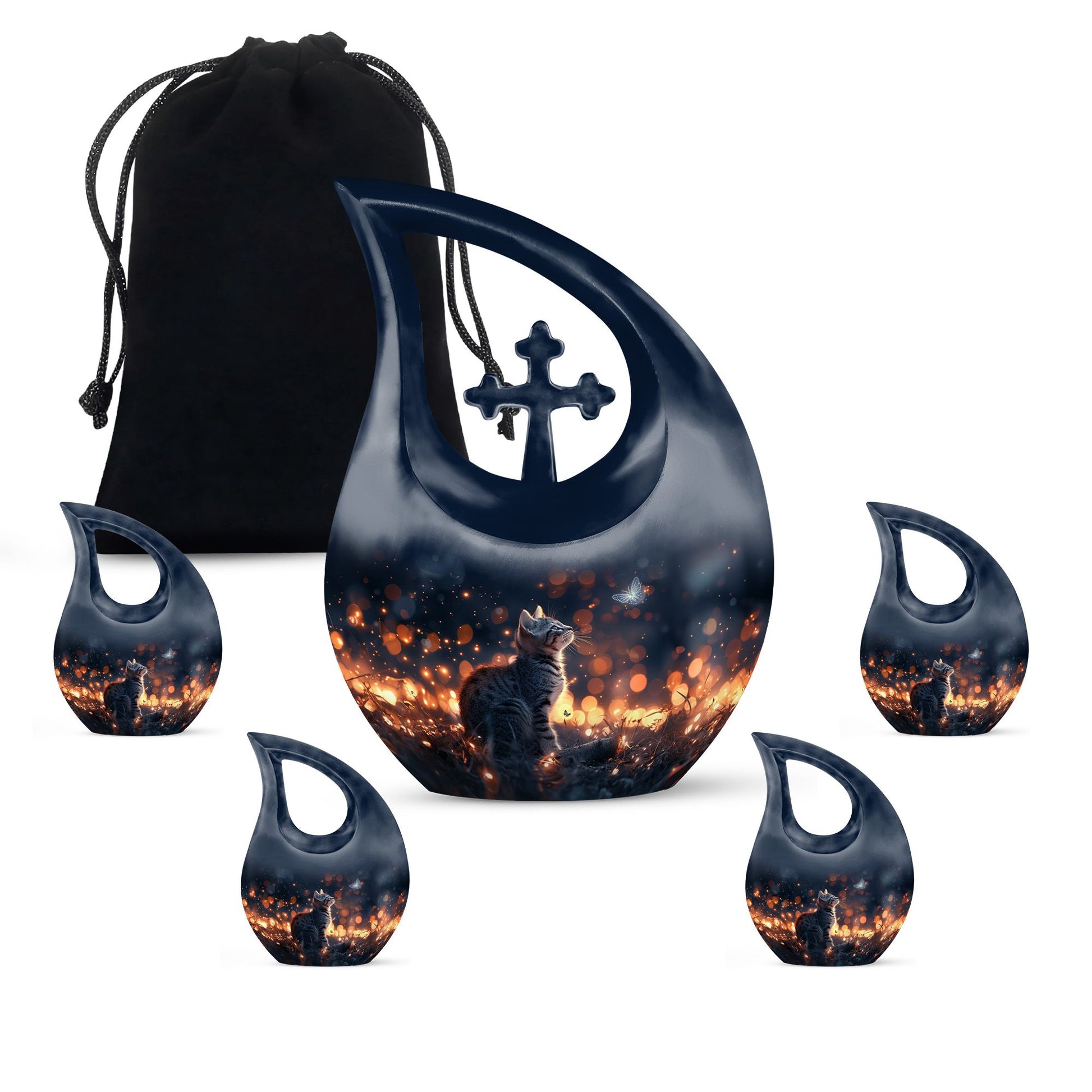 Twilight Butterfly Dance Urn,