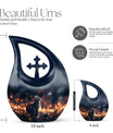 Twilight Butterfly Dance Urn,