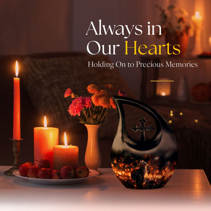 Twilight Butterfly Dance Urn,