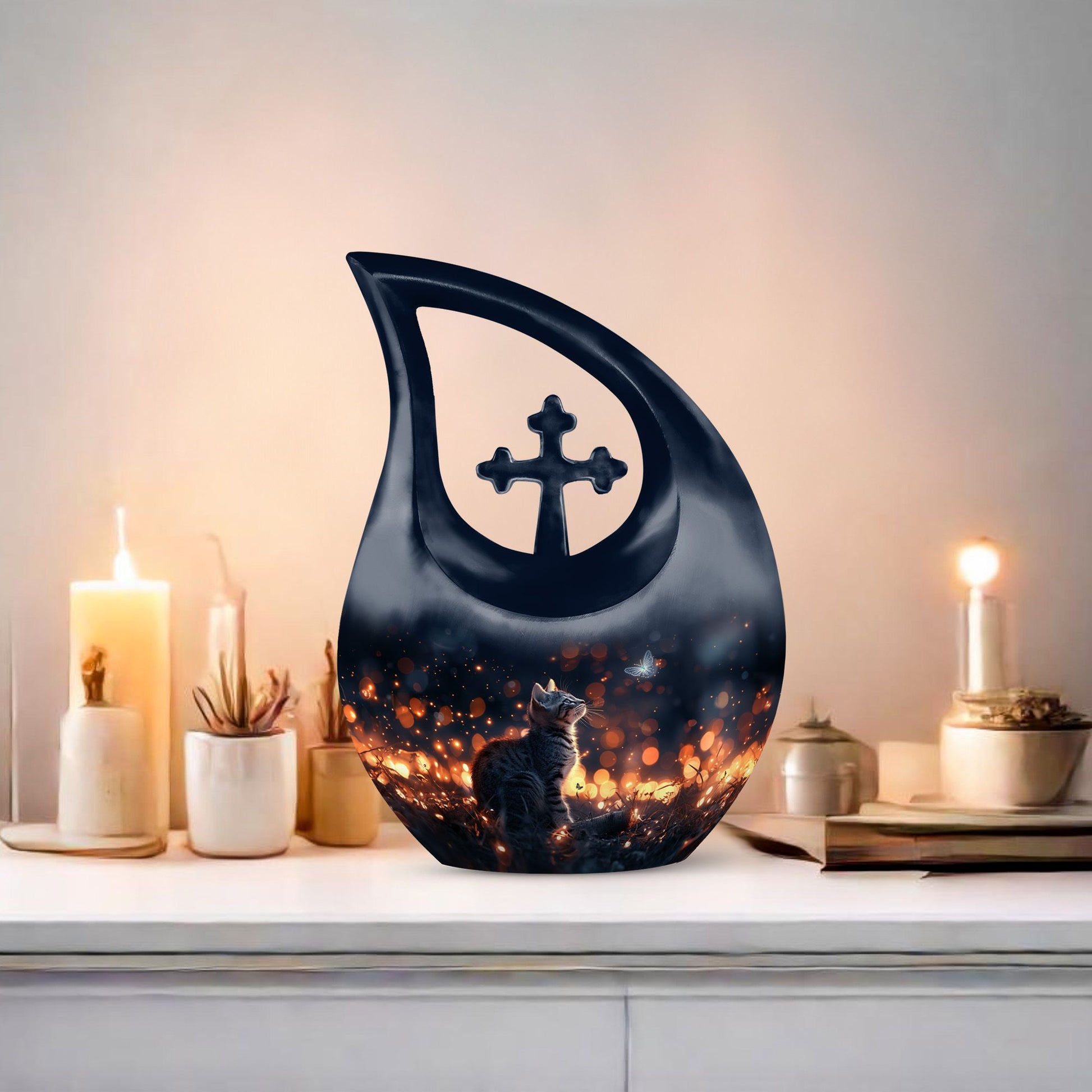 Twilight Butterfly Dance Urn,