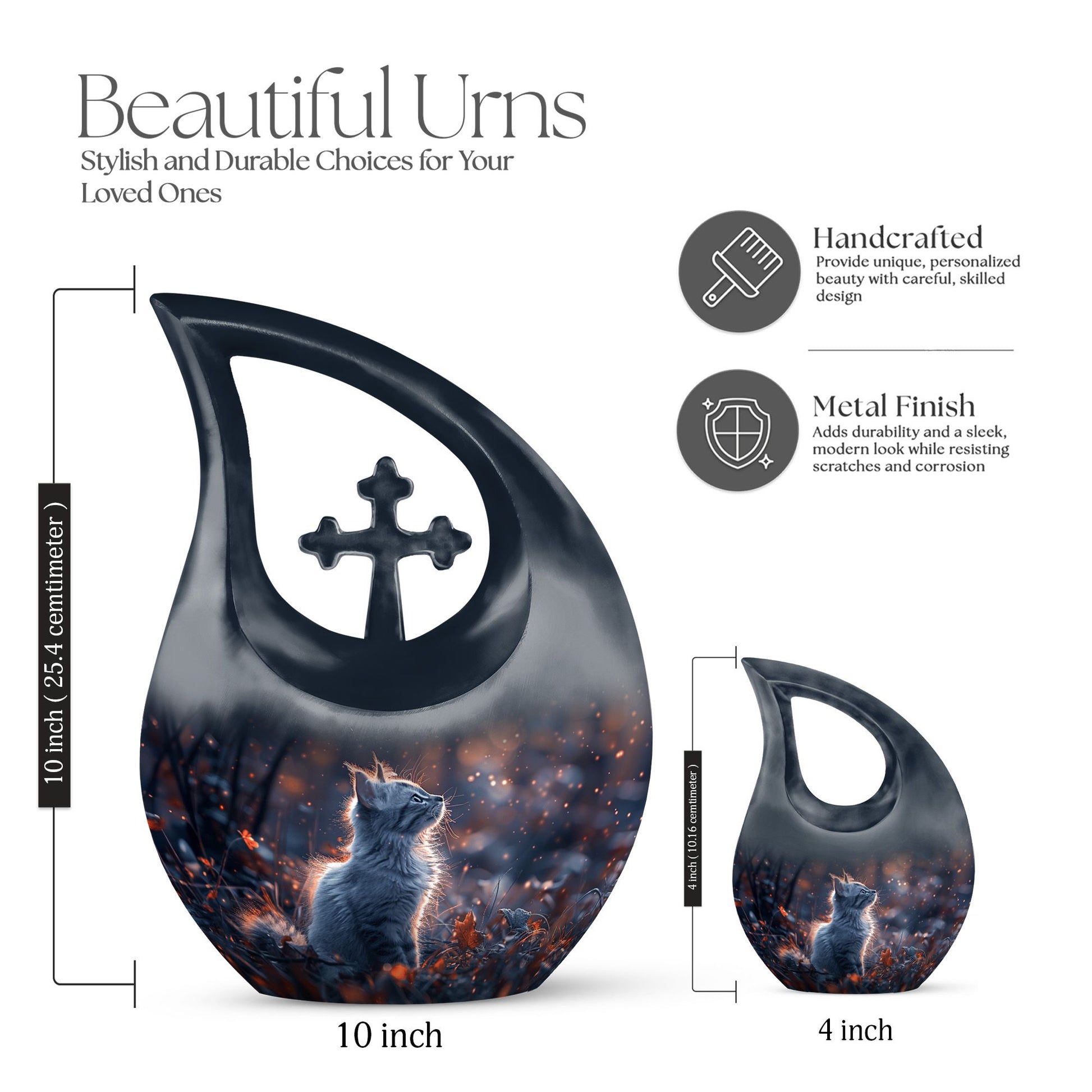 10 inch Autumn Whispers Urn