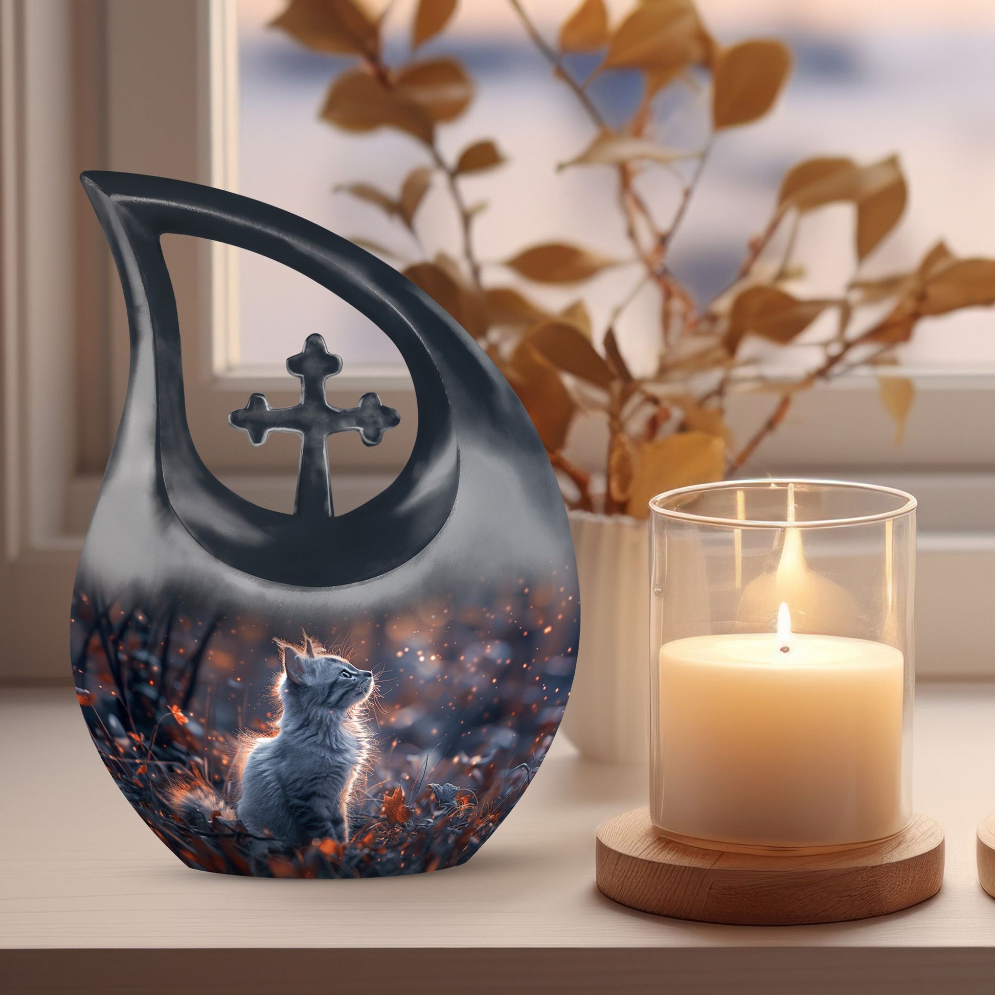 10 inch Autumn Whispers Urn
