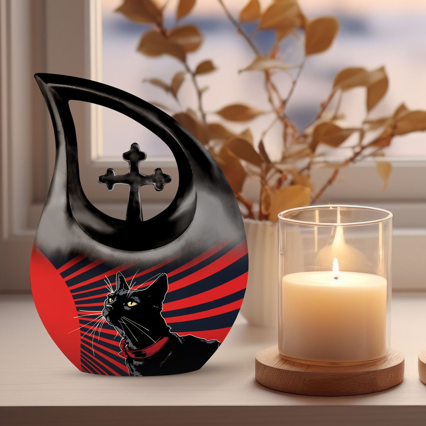10-inch Rising Sun Sentinel Urn,