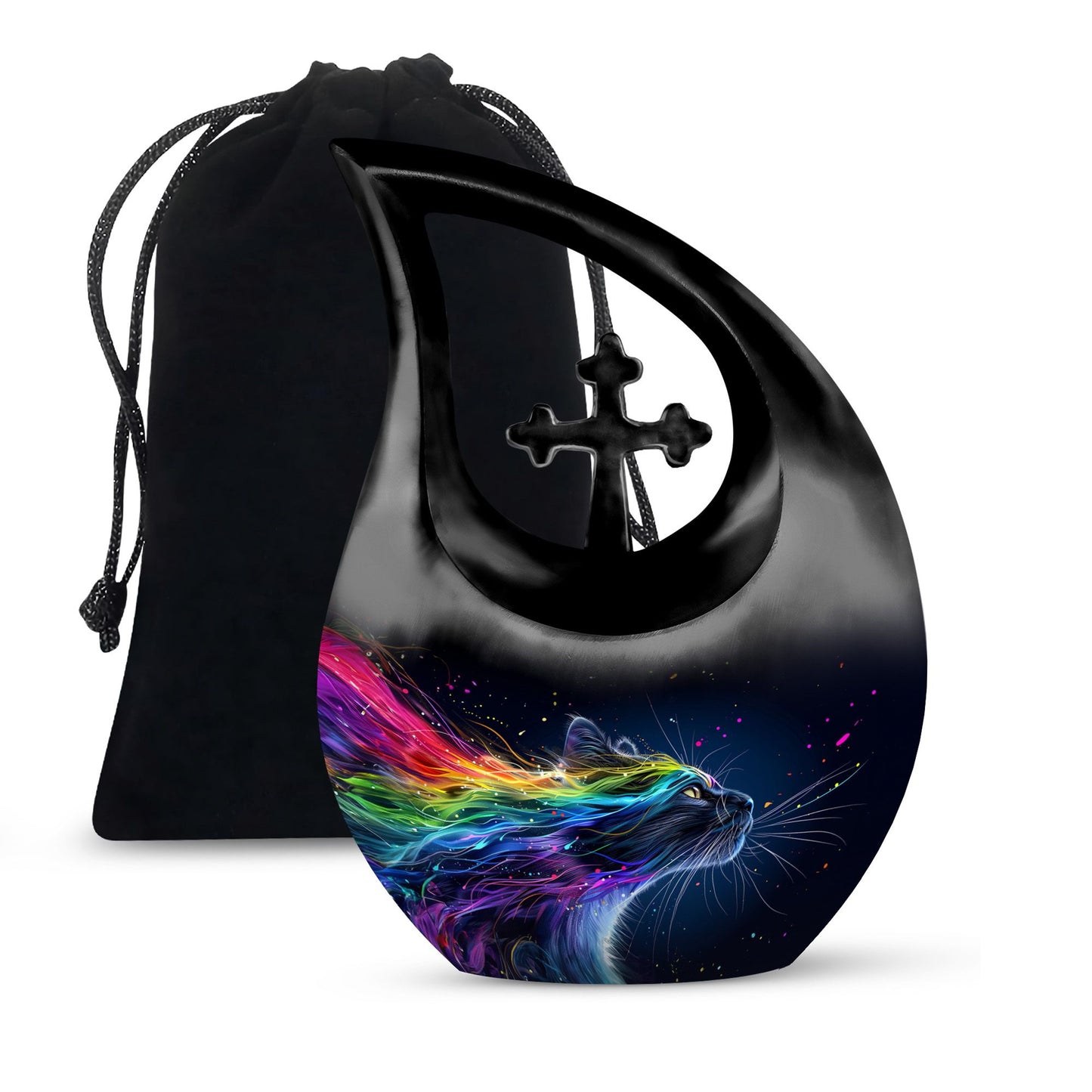 10-inch Vivid Whisker Waves Urn