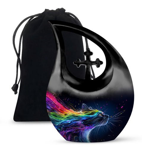 10-inch Vivid Whisker Waves Urn