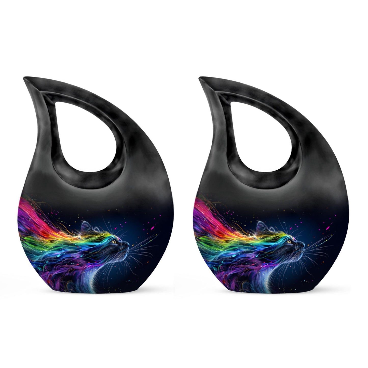 10-inch Vivid Whisker Waves Urn
