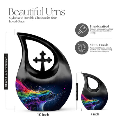 10-inch Vivid Whisker Waves Urn