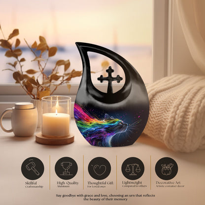 10-inch Vivid Whisker Waves Urn