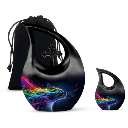 10-inch Vivid Whisker Waves Urn