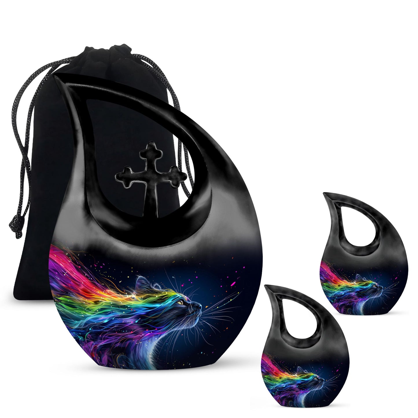 10-inch Vivid Whisker Waves Urn