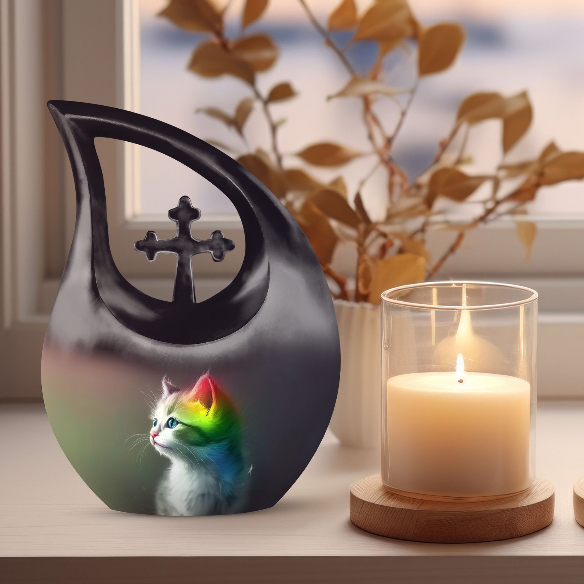 10-inch Spectral Whisker Glow Urn 