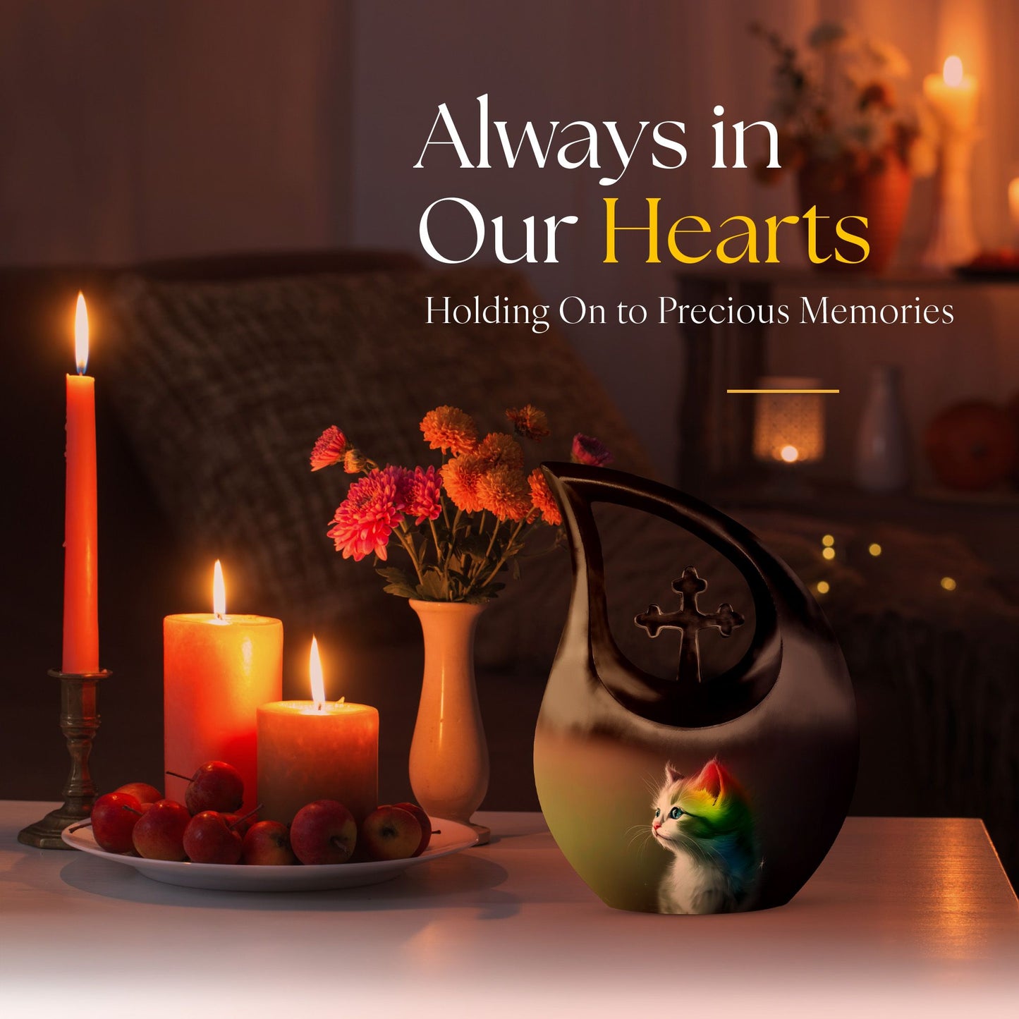 10-inch Spectral Whisker Glow Urn 