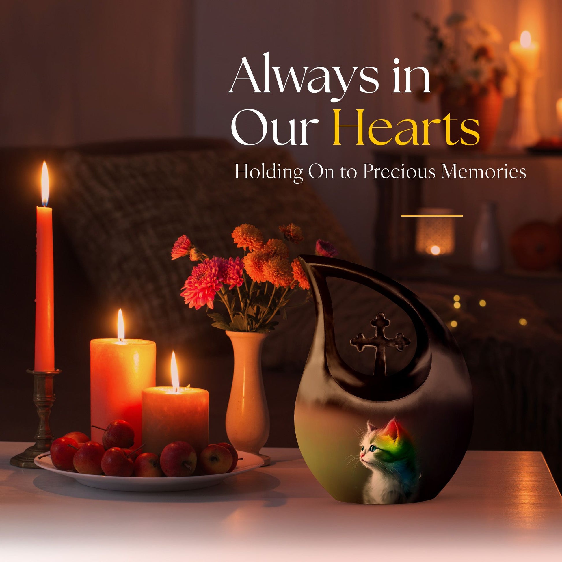 10-inch Spectral Whisker Glow Urn 