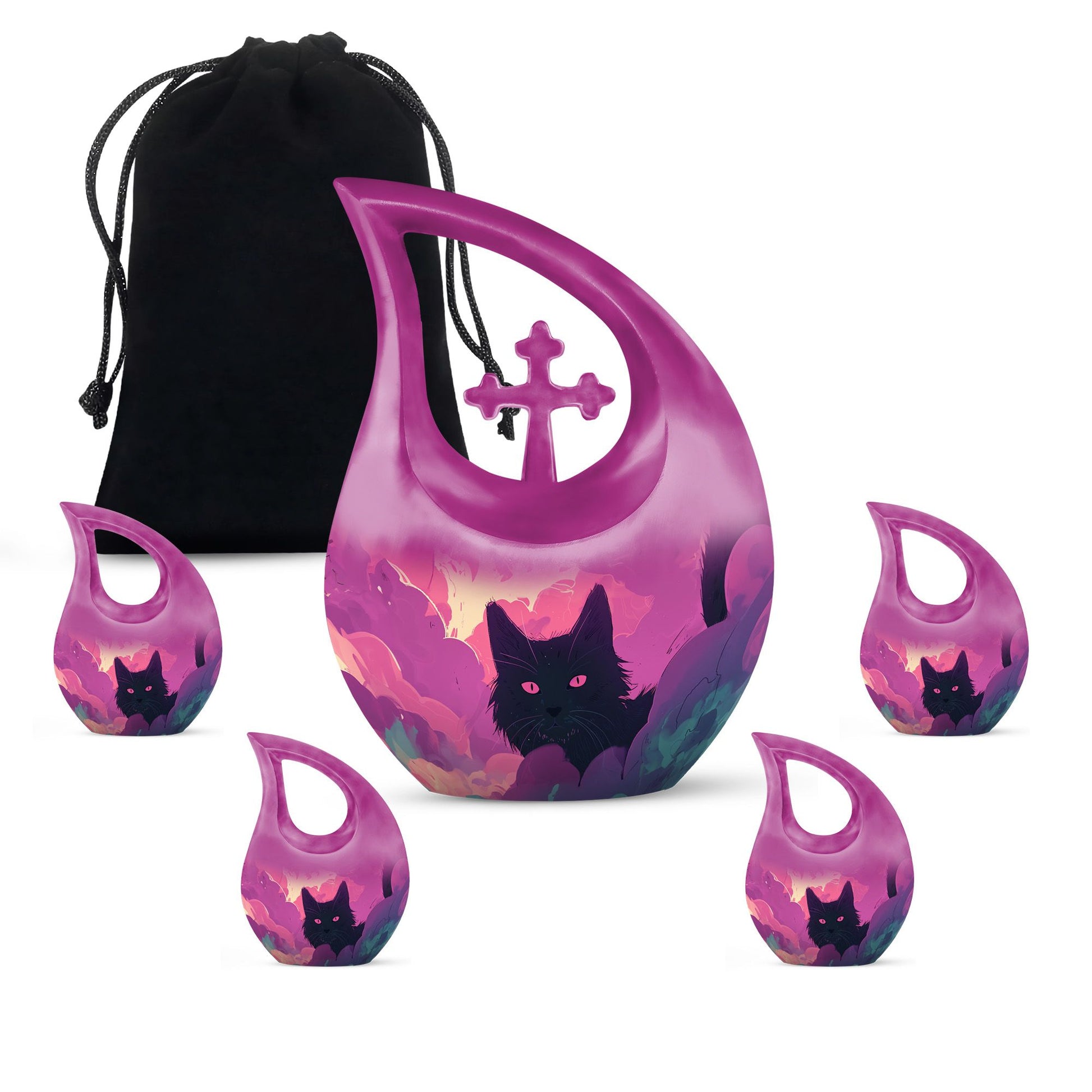 10-inch Magenta Mystery Watcher Urn